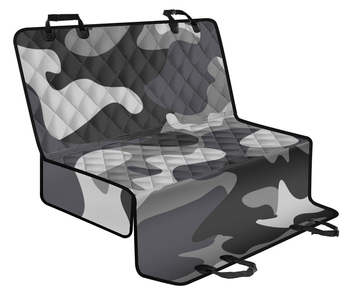 Grey And White Camouflage Print Pet Car Back Seat Cover - f30b3f389df7 Grey And White Camouflage Print Pet Car Back Seat Cover - f30b3f389df7