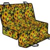 Hand Drawn Sunflower Pattern Print Pet Car Back Seat Cover - 025a19703b9d
