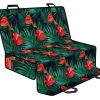 Hawaiian Tropical Flowers Pattern Print Pet Car Back Seat Cover - 587b693e2027