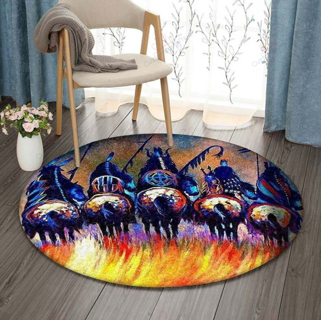 Indian Native American Round Carpet Floor Rug Living Room Bedroom Decor Round Area Rug Carpet Indian Native American Round Carpet Floor Rug Living Room Bedroom Decor Round Area Rug Carpet
