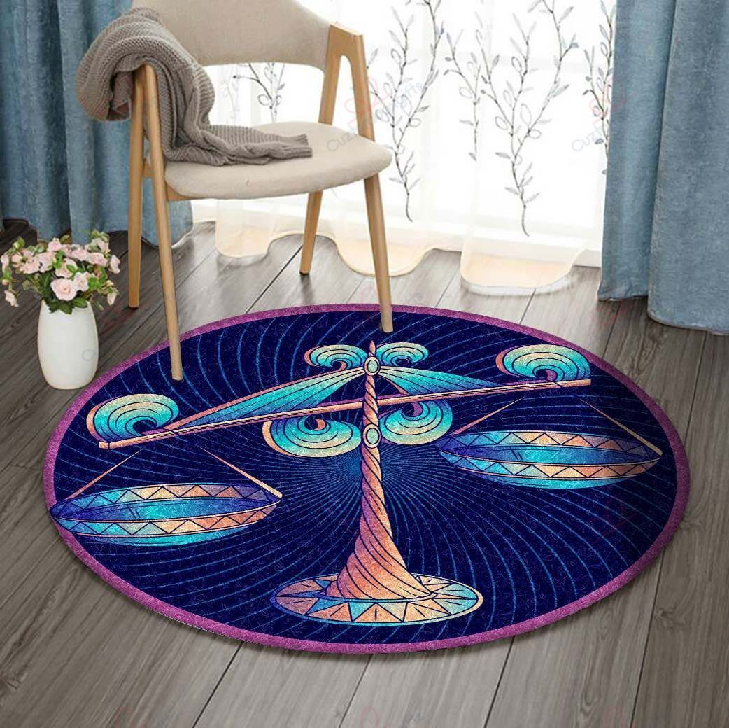 Libra Zodiac Sign Horoscope Round Carpet Floor Rug Living Room Bedroom Decor Round Area Rug Carpet Libra Zodiac Sign Horoscope Round Carpet Floor Rug Living Room Bedroom Decor Round Area Rug Carpet
