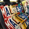 Maltese Dog License Plate Car Back Seat Cover Dog Car Seat Covers - 1b181d01fdd9