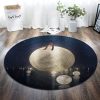 Man On Moon Round Carpet Floor Rug Living Room Bedroom Decor Round Area Rug Carpet