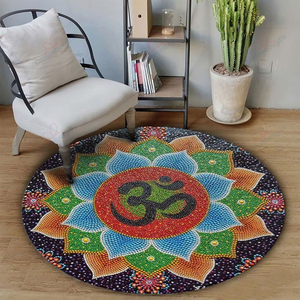 Meditation Ohm Color Round Carpet Floor Rug Living Room Bedroom Decor Round Area Rug Carpet Meditation Ohm Color Round Carpet Floor Rug Living Room Bedroom Decor Round Area Rug Carpet