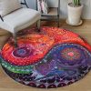 Meditation Yinyang Color Round Carpet Floor Rug Living Room Bedroom Decor Round Area Rug Carpet