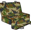 Military Green Camouflage Print Pet Car Back Seat Cover - 5f2052e35ff5