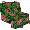 Monstera Hibiscus Hawaii Pattern Print Pet Car Back Seat Cover - d6be564d7446