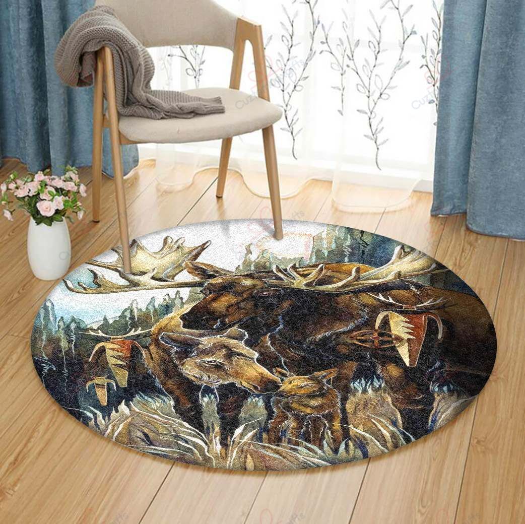 Moosenative American Round Carpet Floor Rug Living Room Bedroom Decor Round Area Rug Carpet Moosenative American Round Carpet Floor Rug Living Room Bedroom Decor Round Area Rug Carpet