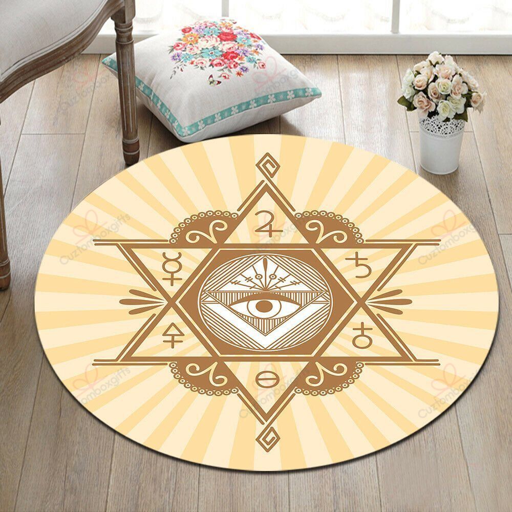 Mysterious Eye Divination Round Carpet Floor Rug Living Room Bedroom Decor Round Area Rug Carpet Mysterious Eye Divination Round Carpet Floor Rug Living Room Bedroom Decor Round Area Rug Carpet