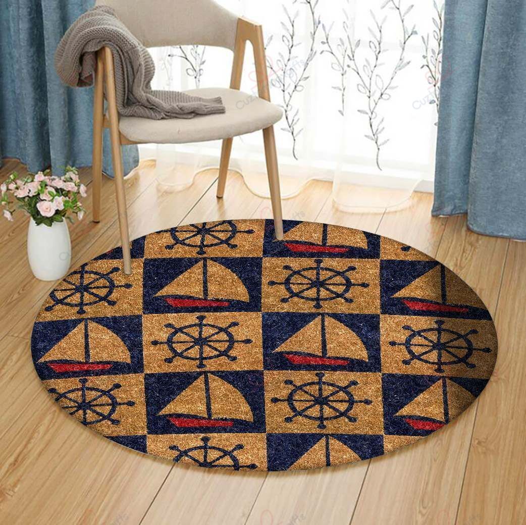 Nautical Burlap Round Carpet Floor Rug Living Room Bedroom Decor Round Area Rug Carpet Nautical Burlap Round Carpet Floor Rug Living Room Bedroom Decor Round Area Rug Carpet