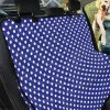 Navy Blue And White Polka Dot Car Back Seat Cover Dog Car Seat Covers - 40547549ddf0