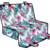 Neon Hibiscus Tropical Pattern Print Pet Car Back Seat Cover - efafa2d9eb92