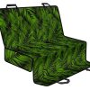 Night Tropical Palm Leaf Pattern Print Pet Car Back Seat Cover - 6dc06c298fe1