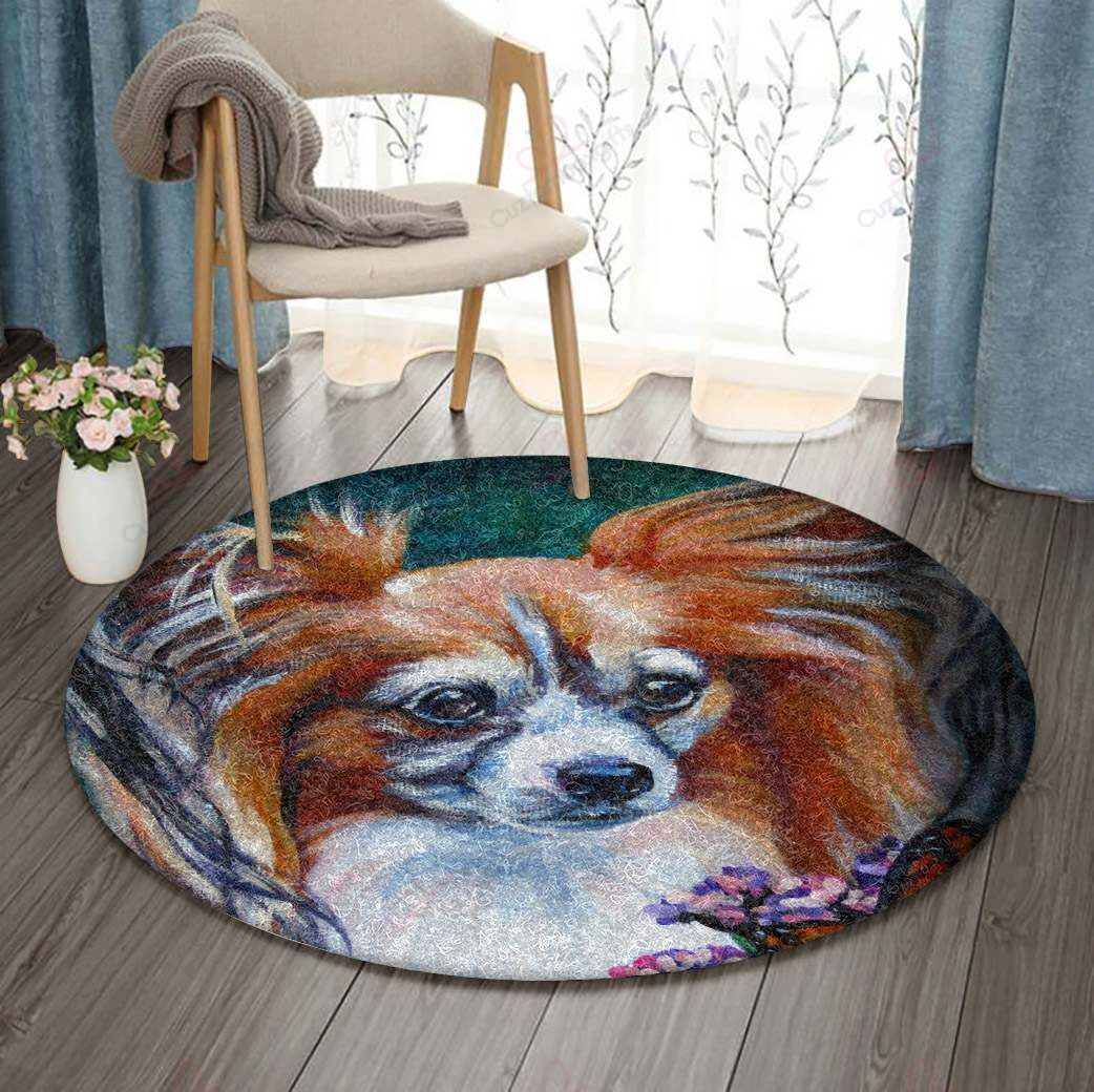 Papillon Round Carpet Floor Rug Living Room Bedroom Decor Round Area Rug Carpet Papillon Round Carpet Floor Rug Living Room Bedroom Decor Round Area Rug Carpet