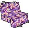 Pastel Purple Camouflage Print Pet Car Back Seat Cover - b4b97ab7f942
