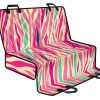 Pastel Zebra Pattern Print Pet Car Back Seat Cover - 307629a897d0