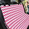 Pink And White Zig Zag Pattern Car Back Seat Cover Dog Car Seat Covers - 2642721b4073