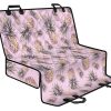 Pink Vintage Pineapple Pattern Print Pet Car Back Seat Cover - 8e64ed17be6c