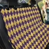 Purple And Gold Harlequin Texture Car Back Seat Cover Dog Car Seat Covers - 31dd2d26cf16