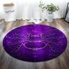 Purple Spider Round Carpet Floor Rug Living Room Bedroom Decor Round Area Rug Carpet