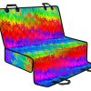 Rainbow Palm Tree Pattern Print Pet Car Back Seat Cover - 7b5899f71319