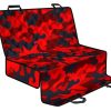 Red And Black Camouflage Print Pet Car Back Seat Cover - 45beecbbd6b5