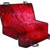 Red Galaxy Space Cloud Print Pet Car Back Seat Cover - debb86af6268