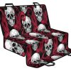 Red Octopus Skull Pattern Print Pet Car Back Seat Cover - 549a911fa9bf