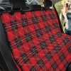 Red Scottish Tartan Pattern Design Car Back Seat Cover Dog Car Seat Covers - 8ac675b3c2ba