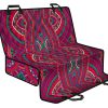 Red Tribal Ethnic Mandala Print Pet Car Back Seat Cover - f771ea71ba90