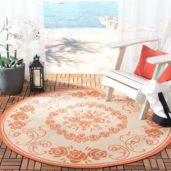 Safavieh Courtyard Elois Round Carpet Floor Rug Living Room Bedroom Decor Round Area Rug Carpet Safavieh Courtyard Elois Round Carpet Floor Rug Living Room Bedroom Decor Round Area Rug Carpet