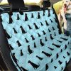 Silhouettes Black Labrador Pattern Design Car Back Seat Cover Dog Car Seat Covers - 7ea677d585f2