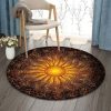 Sunshine Sun Round Carpet Floor Rug Living Room Bedroom Decor Round Area Rug Carpet