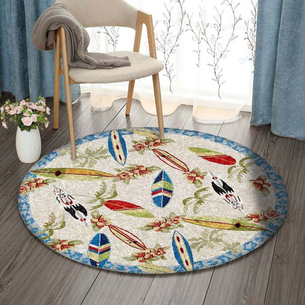 Surf Boards Round Carpet Floor Rug Living Room Bedroom Decor Round Area Rug Carpet Surf Boards Round Carpet Floor Rug Living Room Bedroom Decor Round Area Rug Carpet