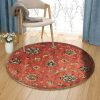 Syriana All Over Mahal Round Carpet Floor Rug Living Room Bedroom Decor Round Area Rug Carpet