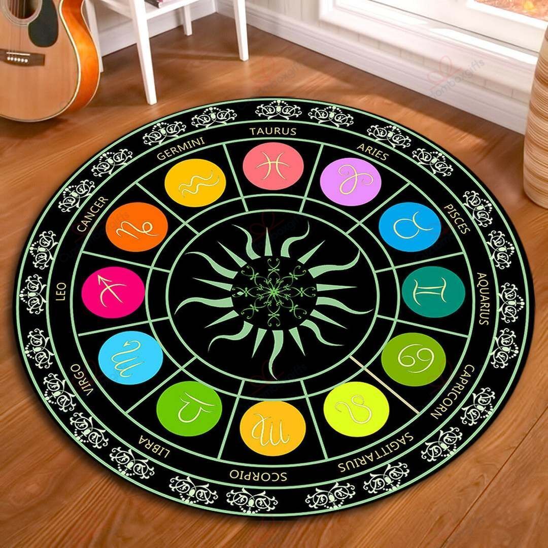 Tarot Constellation Round Carpet Floor Rug Living Room Bedroom Decor Round Area Rug Carpet Tarot Constellation Round Carpet Floor Rug Living Room Bedroom Decor Round Area Rug Carpet