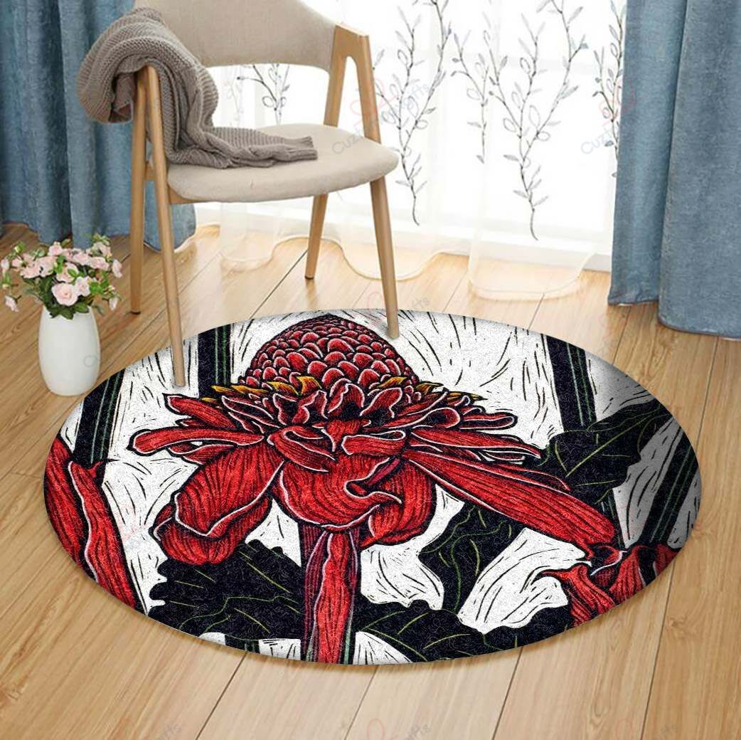 Torch Ginger Round Carpet Floor Rug Living Room Bedroom Decor Round Area Rug Carpet Torch Ginger Round Carpet Floor Rug Living Room Bedroom Decor Round Area Rug Carpet
