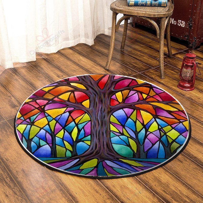 Tree Of Life Forest Round Carpet Floor Rug Living Room Bedroom Decor Round Area Rug Carpet Tree Of Life Forest Round Carpet Floor Rug Living Room Bedroom Decor Round Area Rug Carpet