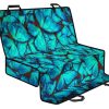 Turquoise Butterfly Pattern Print Pet Car Back Seat Cover - 54fcc508aea7