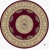 Vintage Burgundy Round Carpet Floor Rug Living Room Bedroom Decor Round Area Rug Carpet