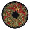 Vintage Christmas Round Carpet Floor Rug Living Room Bedroom Decor Round Area Rug Carpet