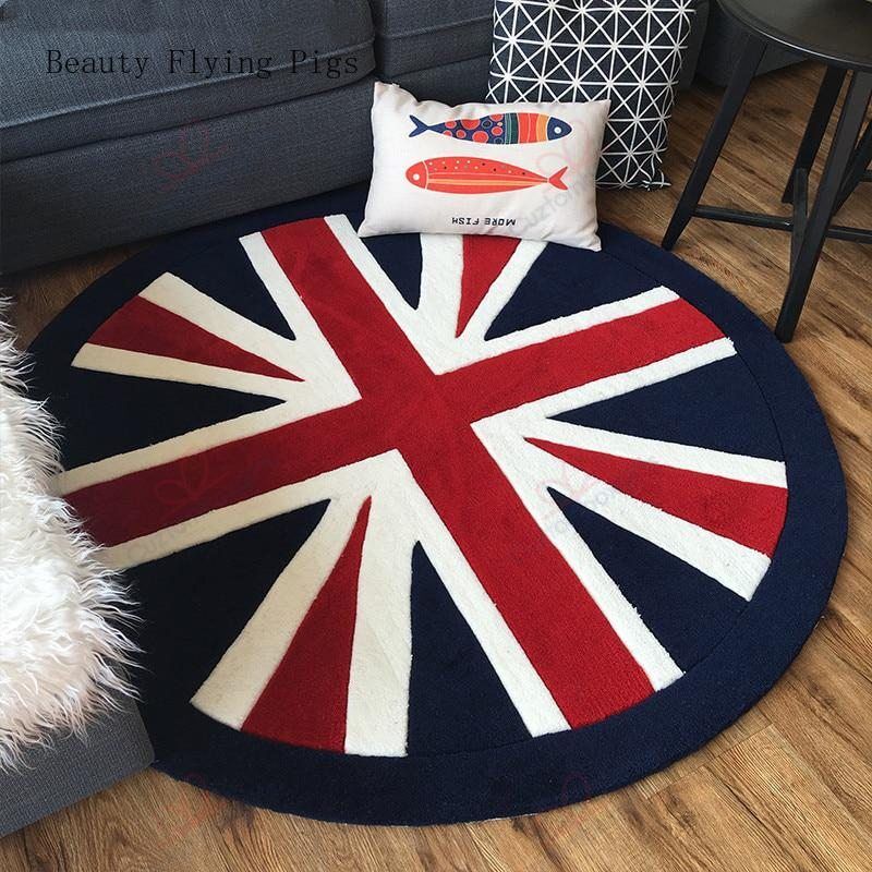 Vintage England Flag Round Carpet Floor Rug Living Room Bedroom Decor Round Area Rug Carpet Vintage England Flag Round Carpet Floor Rug Living Room Bedroom Decor Round Area Rug Carpet