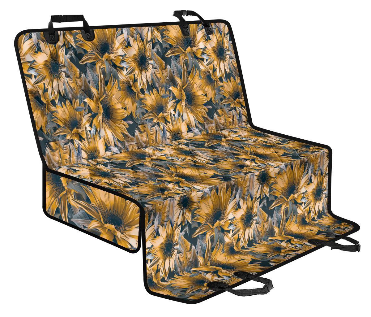 Vintage Sunflower Pattern Print Pet Car Back Seat Cover - 3097829eb757 Vintage Sunflower Pattern Print Pet Car Back Seat Cover - 3097829eb757
