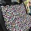 White And Rainbow Leopard Skin Car Back Seat Cover Dog Car Seat Covers - be6af076ea1e