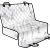 White Grey Smoke Marble Print Pet Car Back Seat Cover - 7612cff47275