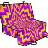 Yellow Expansion Moving Optical Illusion Pet Car Back Seat Cover - 130b0a98af5f