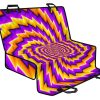 Yellow Twisted Moving Optical Illusion Pet Car Back Seat Cover - 44a9b1aafa8c