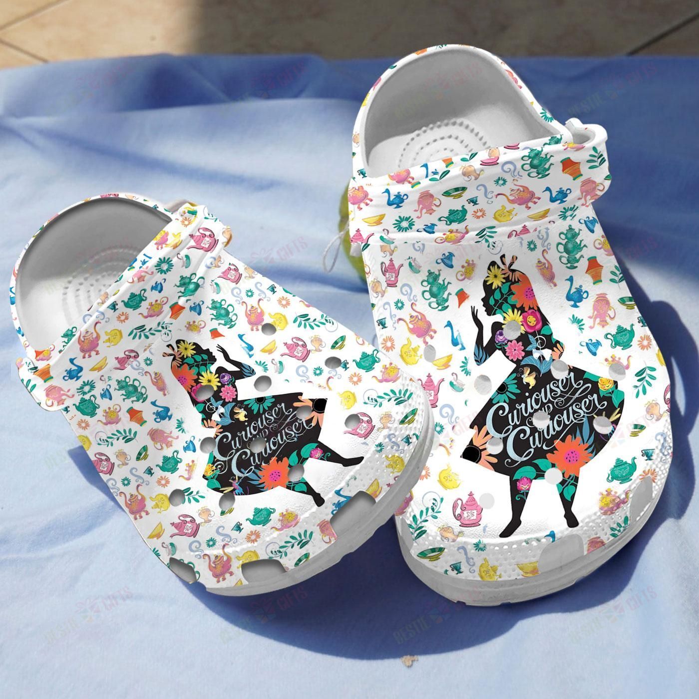 Alice In Wonderland Crocs Clog Classic Clogs Shoes Alice In Wonderland Crocs Clog Classic Clogs Shoes