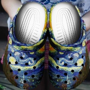 Amazon Vincent Van Gogh The Starry Night Crocs Crocband Clog Comfortable For Mens Womens Classic Clog Water Shoes