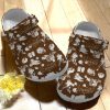 American Football Crocs Clog Classic Clog Whitesole Pattern Color Series Shoes